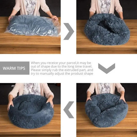 Ultra Soft & Washable Pet Bed for Cats & Dogs