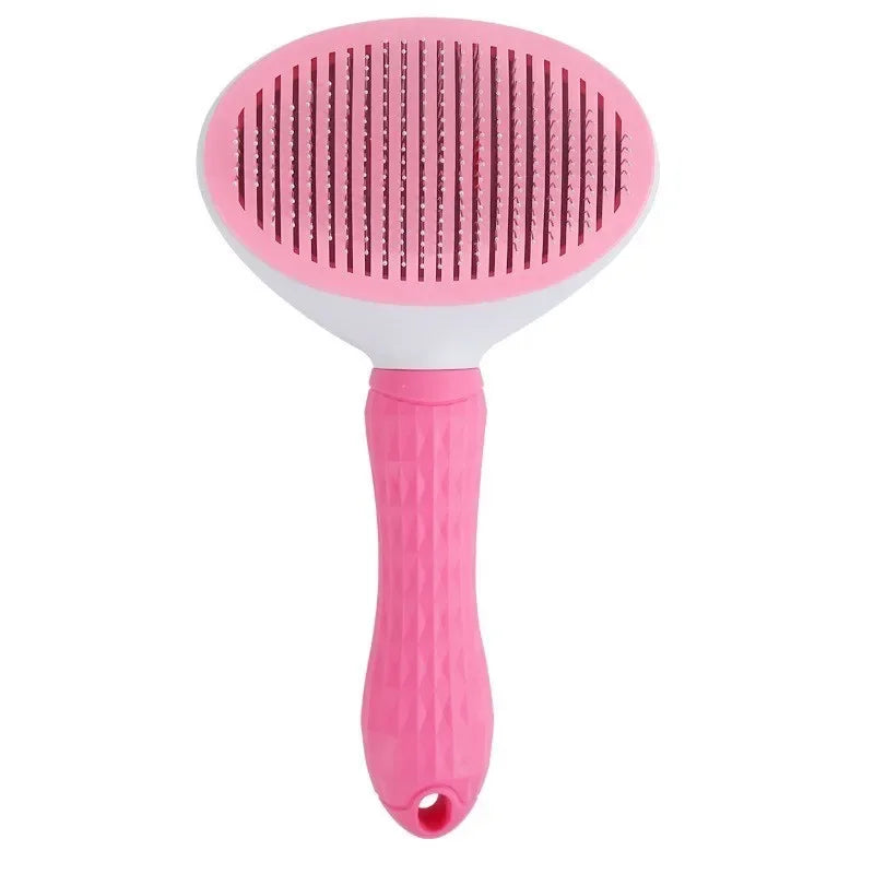 Self-Cleaning Pet Brush – Grooming Comb & Hair Remover for Dogs